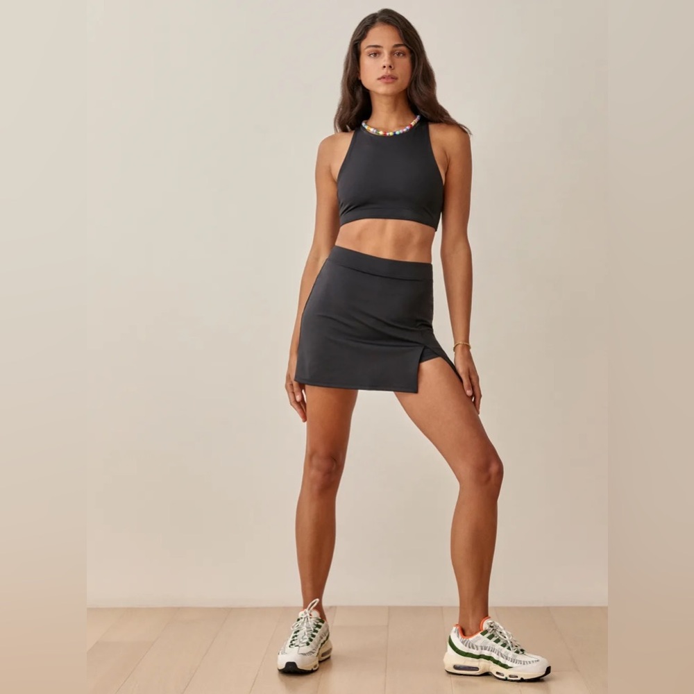 Reformation Nina Eco Move Skirt- Black